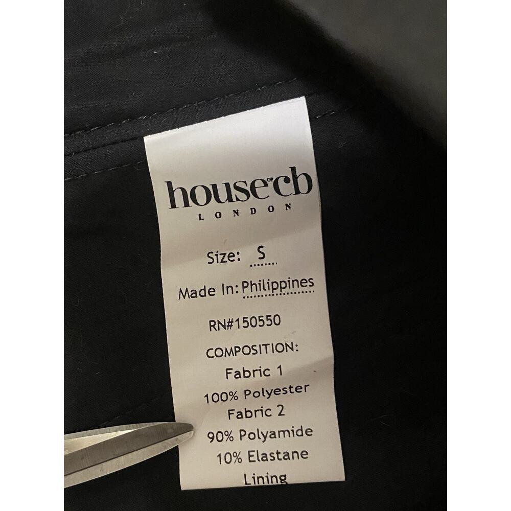 House Of CB Lace Up Corset Crop Top S Black GNO Vegas Date Night Sexy - Picture 5 of 8